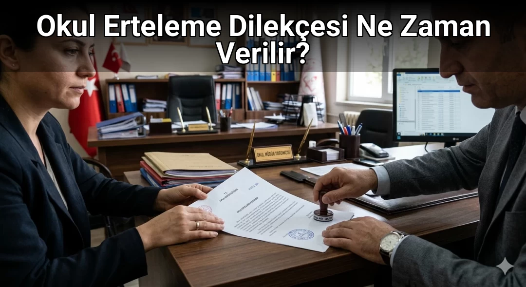 Okul Erteleme Dilekçesi Ne Zaman Verilir?
